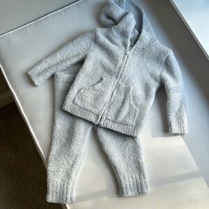 Barefoot dreams baby zippered hoodie and pants